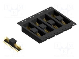 Connector: pin strips; pin header; male; PIN: 26; 2mm; SMT; 2x13
