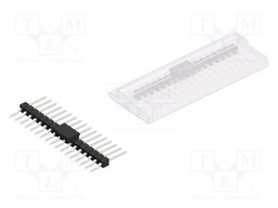 Connector: pin strips; pin header; male; PIN: 17; 2.54mm; SMT; 1x17