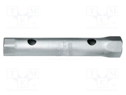 Wrench; tubular; tool steel; L: 111mm; double-sided; Øhole: 6mm