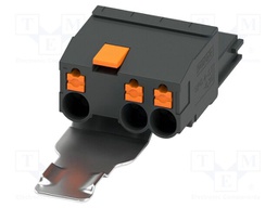 PCB connector, nominal cross section: 4 mm2, color: black, n