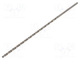 Drill bit; for metal; Ø: 3mm; L: 190mm; high speed steel