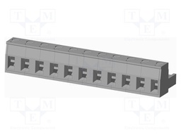 Connector: pluggable terminal block; plug; female; straight; grey