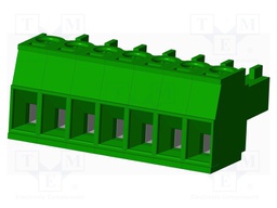 Connector: pluggable terminal block; plug; female; straight; 300V