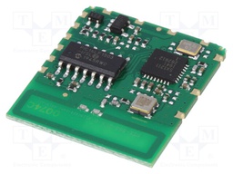 Module: RF; FM transceiver; FSK; 868MHz; serial; -108dBm; 27/6mA