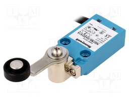 Limit switch; lever R 40mm, plastic roller Ø18mm; NO + NC; 10A