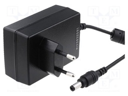 Power supply: switched-mode; 12VDC; 3A; Out: 5,5/2,1; 36W; Plug: EU