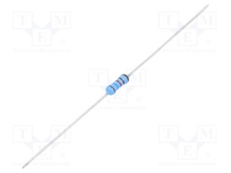 Resistor: thin film; THT; 1.62kΩ; 600mW; ±5%; Ø2.5x6.5mm; 50ppm/°C