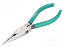 Pliers; for gripping and cutting,half-rounded nose,universal