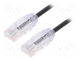 Patch cord; TX6-28™,U/UTP; 6; stranded; Cu; LSZH; black; Len: 3m