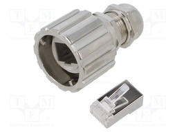 Steckverbinder-Set Cat. 5e Kunststoff Kunststoff Metall meta