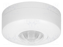 Motion sensor; wall mount; 230VAC; IP20; 6m; Range: 10s÷15min; 360°