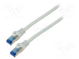 Patch cord; S/FTP; 6a; stranded; CCA; LSZH; grey; 20m; 26AWG; Cores: 8