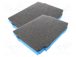 Accessories: foam insert; 386x286x40mm; MAKITA,toolbox; 2pcs.