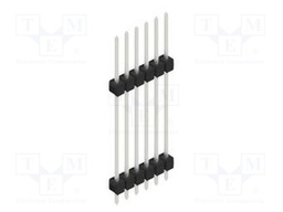 Connector: pin strips; pin header; male; PIN: 6; 2.54mm; THT; 1x6