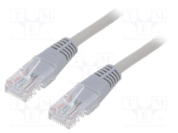 Patch cord; U/UTP; 5e; stranded; CCA; PVC; grey; Len: 2m; 26AWG