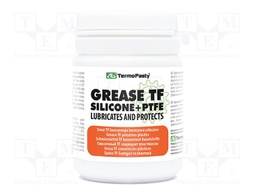 Grease; paste; Ingredients: PTFE,silicone; plastic container