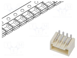 Connector: wire-board; Pico-SPOX; PIN: 4; SMT; vertical; socket