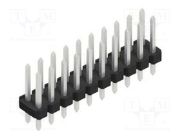 Connector: pin strips; pin header; male; PIN: 20; 2.54mm; THT; 2x10