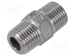 Male-male; max.10.5bar; 1.4408 stainless steel; Thread: G 1/8"