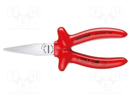 Pliers; insulated,flat; for gripping,for bending; 160mm