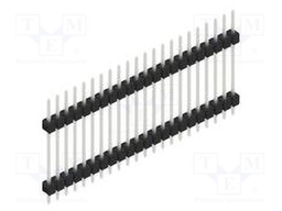 Connector: pin strips; pin header; male; PIN: 22; 2.54mm; THT; 1x22