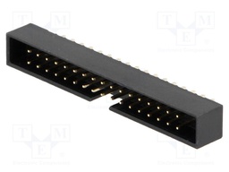 Socket; IDC; male; PIN: 34; straight; THT; gold-plated; 2mm