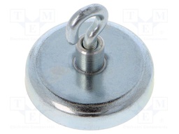 Magnet: permanent; hard ferrite; 100N; 36mm; with hook