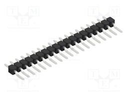Connector: pin strips; pin header; male; PIN: 19; 2.54mm; SMT; 1x19