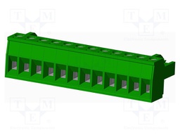 Connector: pluggable terminal block; plug; female; straight; 12A