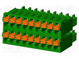 Connector: pluggable terminal block; plug; female; straight; 5.5A
