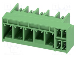 PCB hybrid header, nominal cross section: 6 mm?, color: gree