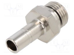 Metal connector; threaded,plug-in; 1/4"; -0.99÷20bar; 8mm