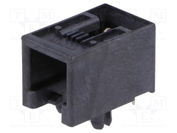 Socket; RJ9; PIN: 4; Cat: 3; low profile; Layout: 4p4c; THT