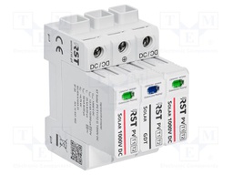 Surge arrester; Type 1+2; In 8/20us: 50kA; for DIN rail mounting