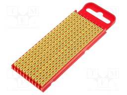 Markers for cables and wires; 2÷2.8mm; polyamide; yellow; L: 3mm