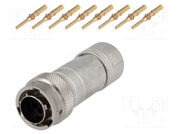 Connector: circular; Series: RT360; plug; male; crimped; for cable