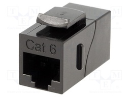 Coupler; Cat: 6; Layout: 8p8c; RJ45 socket,both sides
