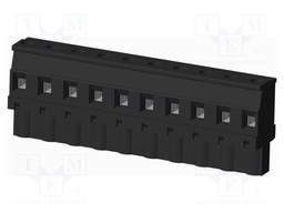 Connector: pluggable terminal block; plug; female; angled 90°