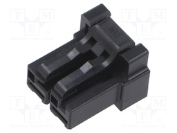 Connector: wire-wire/PCB; plug; female; DF60; PIN: 2; straight