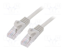 Patch cord; U/UTP; 6; stranded; CCA; PVC; grey; Len: 10m; 26AWG
