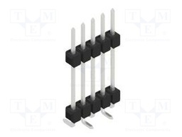 Connector: pin strips; pin header; male; PIN: 5; 2.54mm; SMT; 1x5