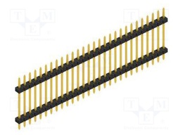 Connector: pin strips; pin header; male; PIN: 28; 2mm; THT; 1x28