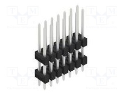 Connector: pin strips; pin header; male; PIN: 14; 2.54mm; THT; 2x7