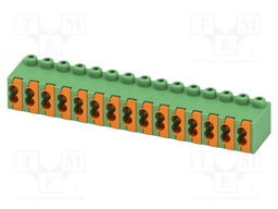 PCB connector, nominal cross section: 0.5 mm?, color: green,