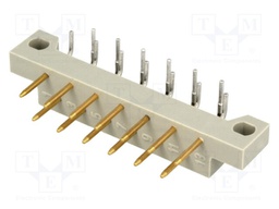 DIN 41617; male; PIN: 13; THT; angled 90°; Contacts ph: 2.5mm