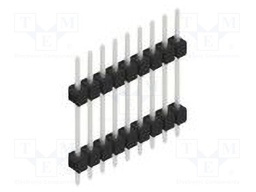 Connector: pin strips; pin header; male; PIN: 9; 2.54mm; THT; 1x9