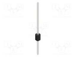 Connector: pin strips; pin header; male; PIN: 1; 1.27mm; THT; 1x1
