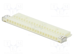 Plug; wire-board; female; DF19; 1mm; PIN: 20; w/o contacts; 100V