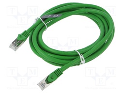 Patch cord; RJ45 plug,both sides; S/FTP; 6a; wire; OFC; 2m; PVC