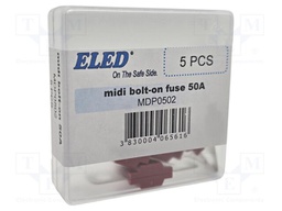 Fuse: fuse; 50A; 58VDC; automotive; 41mm; M5 screw; 41x12x8.24mm